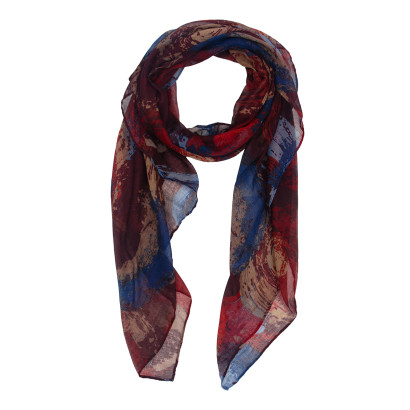 SCARF PRINTED ABSTRACT DESIGN
