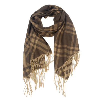 FOULARD TISSÉ AVEC FINES RAYURES ET LUREX