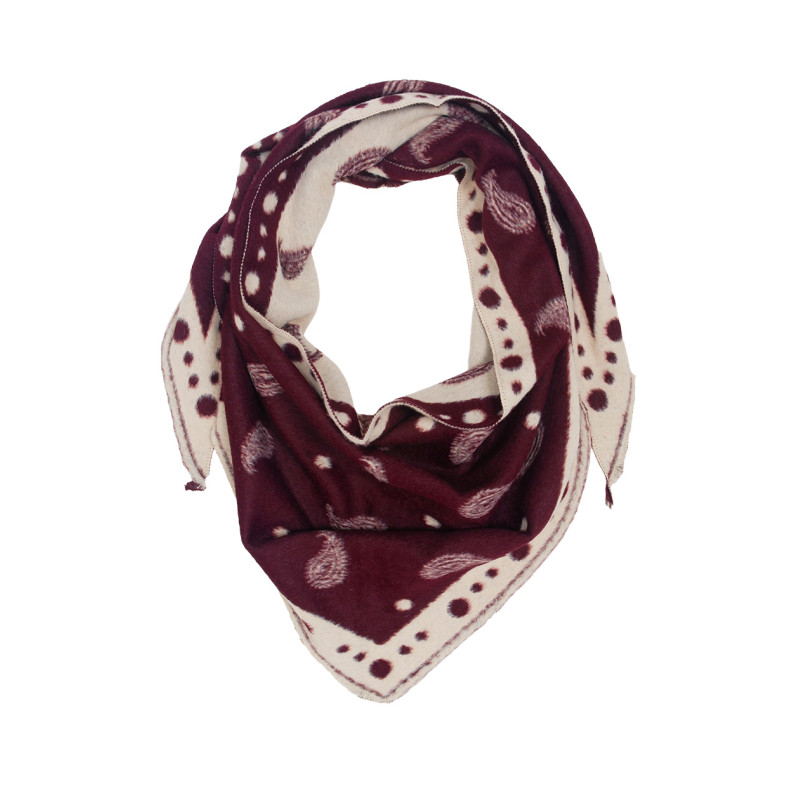 FOULARD TRIANGULAIRE AVEC MOTIF PAISLEY