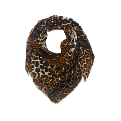 SQUARE SCARF WITH ANIMAL PRINT
