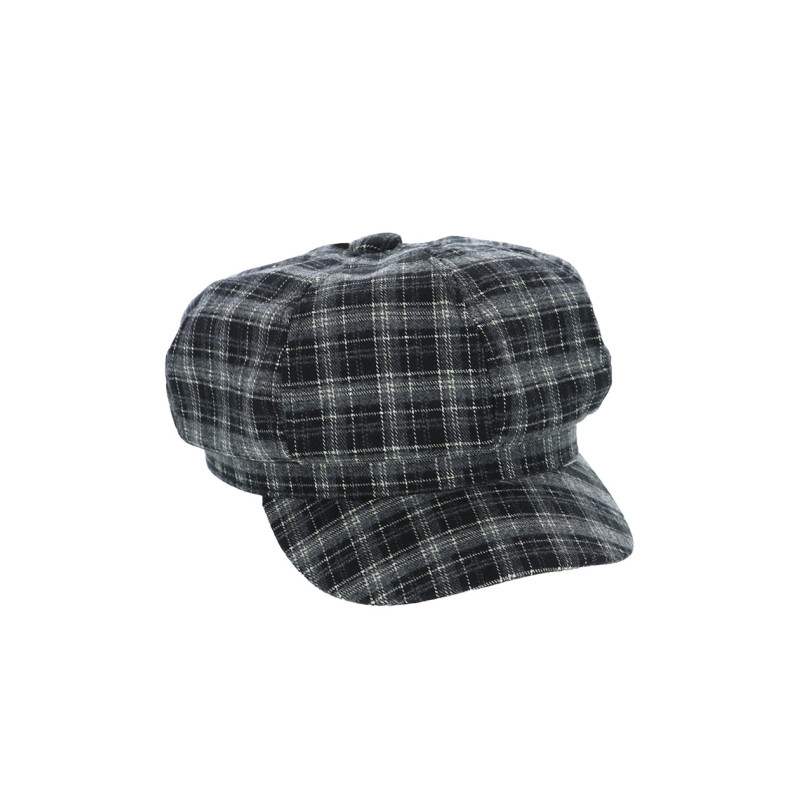 CASQUETTE À MOTIF À CARREAUX
