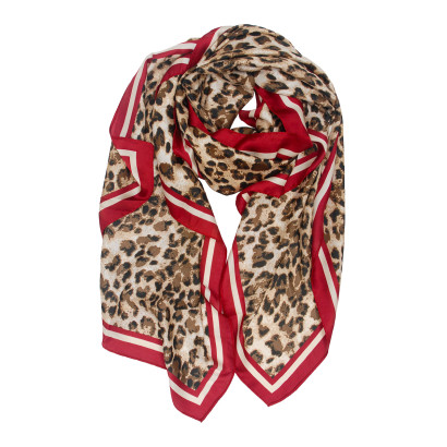 FOULARD POLYSILK AVEC MOTIF ANIMAL