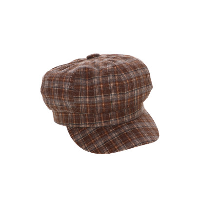 CASQUETTE À MOTIF À CARREAUX