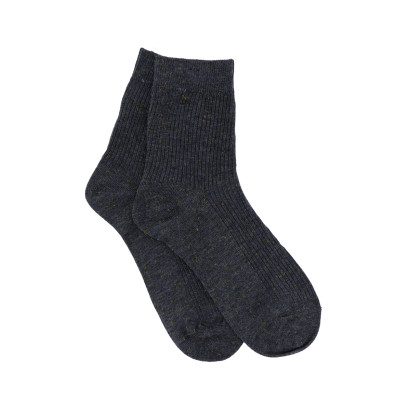 CHAUSSETTES CÔTELÉS DE COULEUR UNIE AVEC LUREX