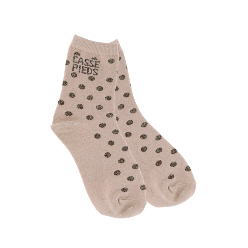 CHAUSSETTES À POIS AVEC LUREX: CASSE PIEDS