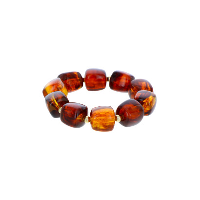 BRACELET ELASTIQUE AVEC PERLES EN RÉSINE