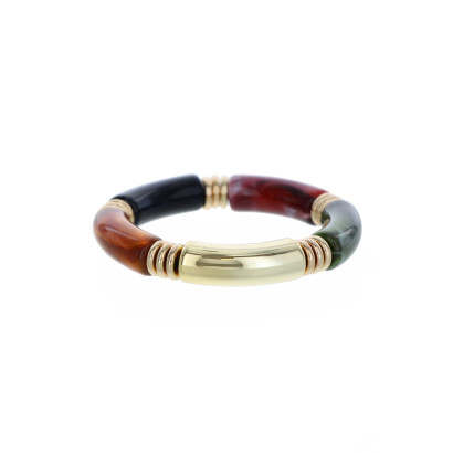 ELASTIC BRACELET WITH RESIN MARBLE EFFECT