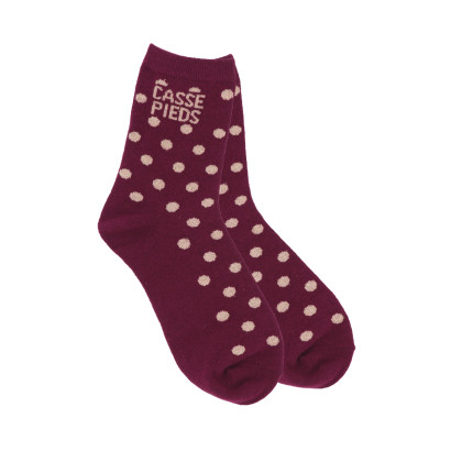 CHAUSSETTES À POIS AVEC LUREX: CASSE PIEDS