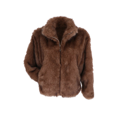 FAKE FUR JACKET, CLOSE WITH ZIP AND POCKETS