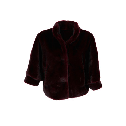 FAKE FUR JACKET, CLOSE WITH BUTTON, POCKETS