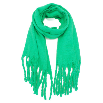 WINTER SCARF WITH FRINGES