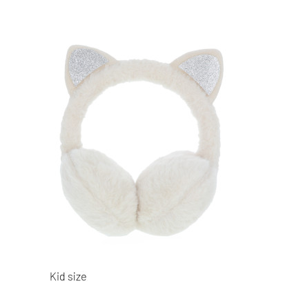 EARMUFF FUR IMITATION FOR KIDS WITH EARS, GLITTERS