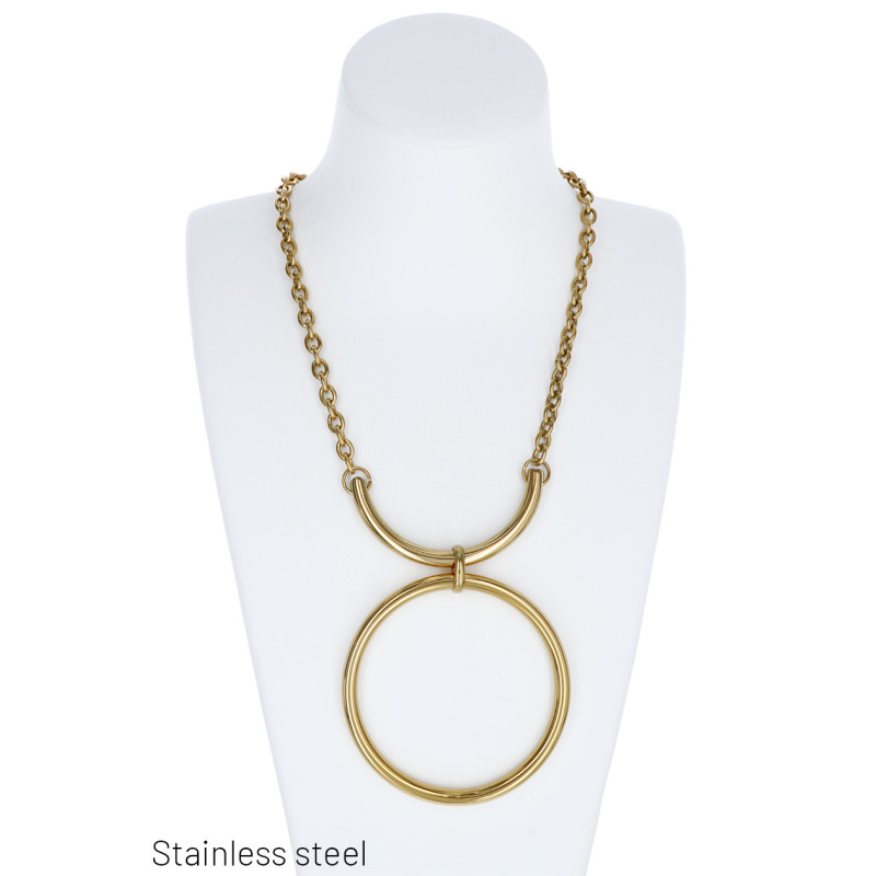 ST.STEEL THICK LINK NECKLACE