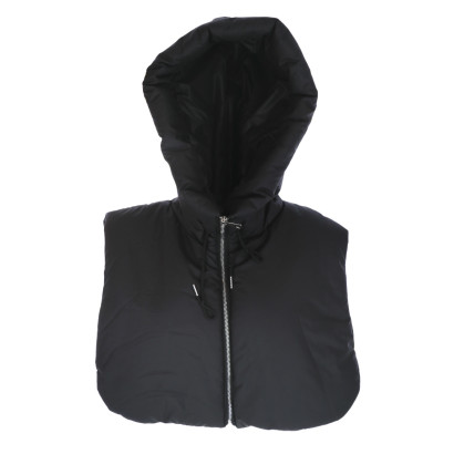 GEWATTEERDE HOOD MET ZIP