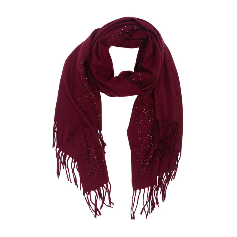 SCARF SOLID COLOR WITH  SEQUINS