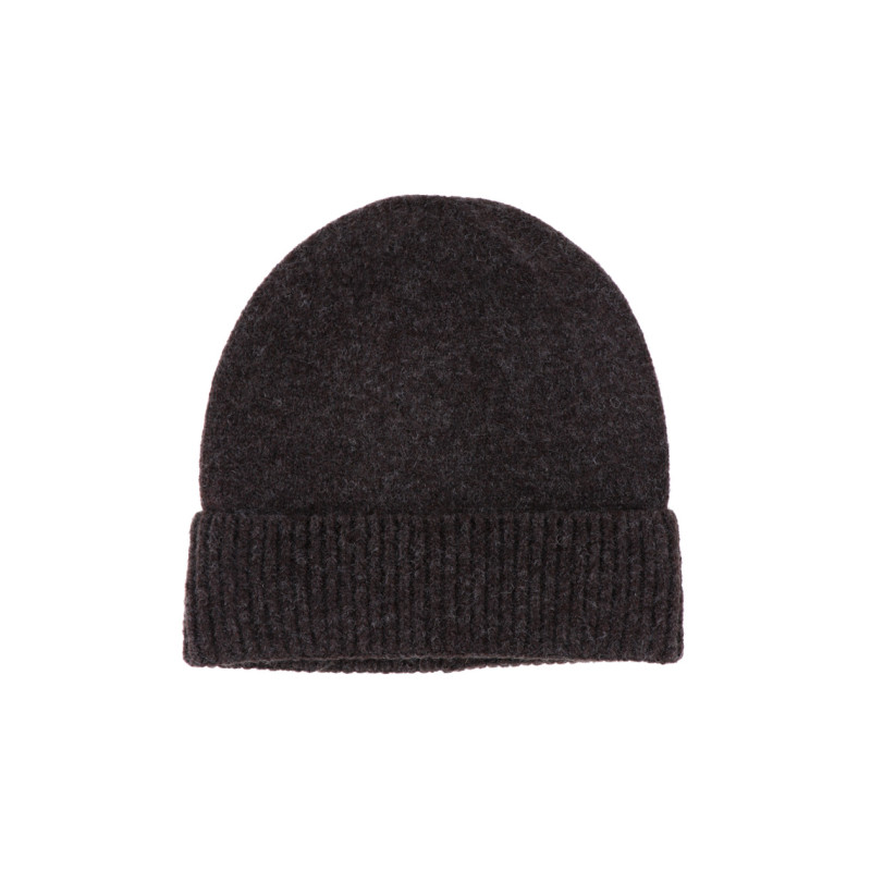 BONNET TRICOTE DE COULEUR UNI AVEC REVERS