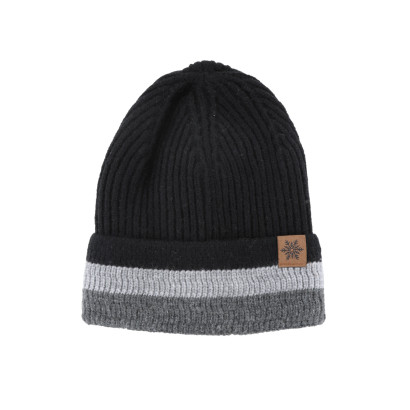 GORRO DE PUNTO POR HOMBRE, VUELTA, RAYAS, DEGRADAD
