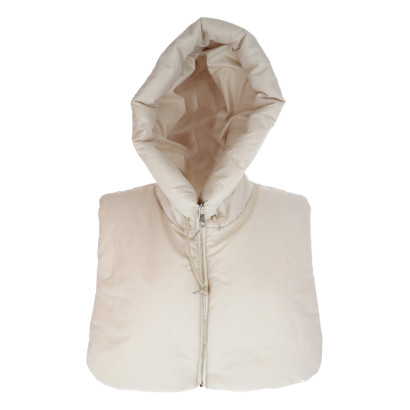 GEWATTEERDE HOOD MET ZIP