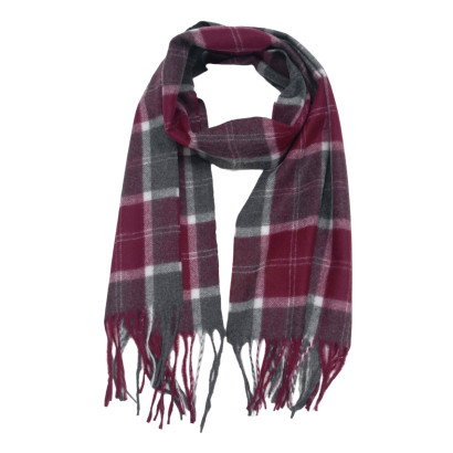 ÉCHARPE POUR HOMME LIGNÉ ET FRANGES