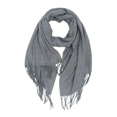 SCARF SOLID COLOR WITH  SEQUINS