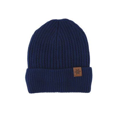 GORRO DE PUNTO POR HOMBRE CON VUELTA Y RAYAS