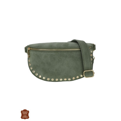 MATY, SAC BANANE DAIM AVEC CLOUS
