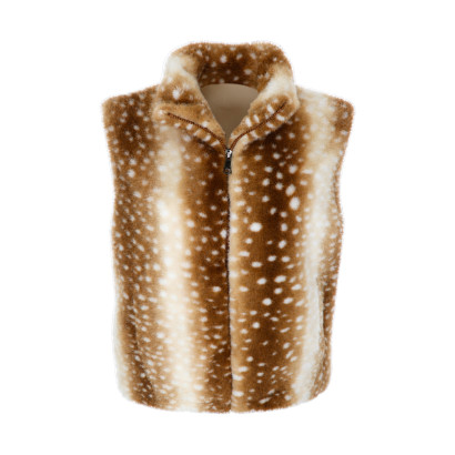 FAKE FUR SLEEVELESS JACKET