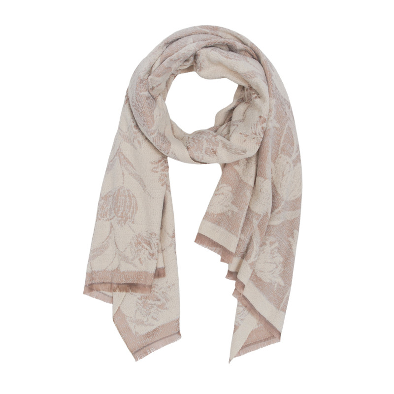FOULARD TISSÉ AVEC FLEURS