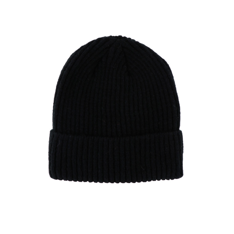 BONNET TRICOTE DE COULEUR UNI AVEC REVERS