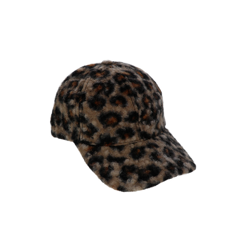 CASQUETTE BOUCLETTE ET IMPRIMÉ ANIMAL