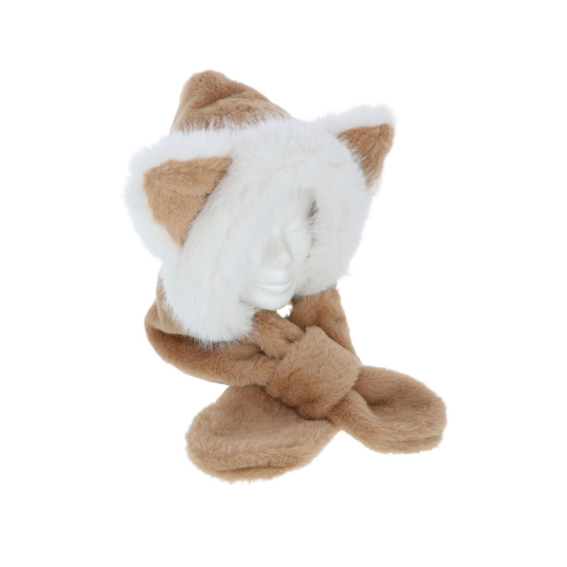 CAPUCHE ENFANT EN FAUSSE FOURRURE AVEC OREILLES