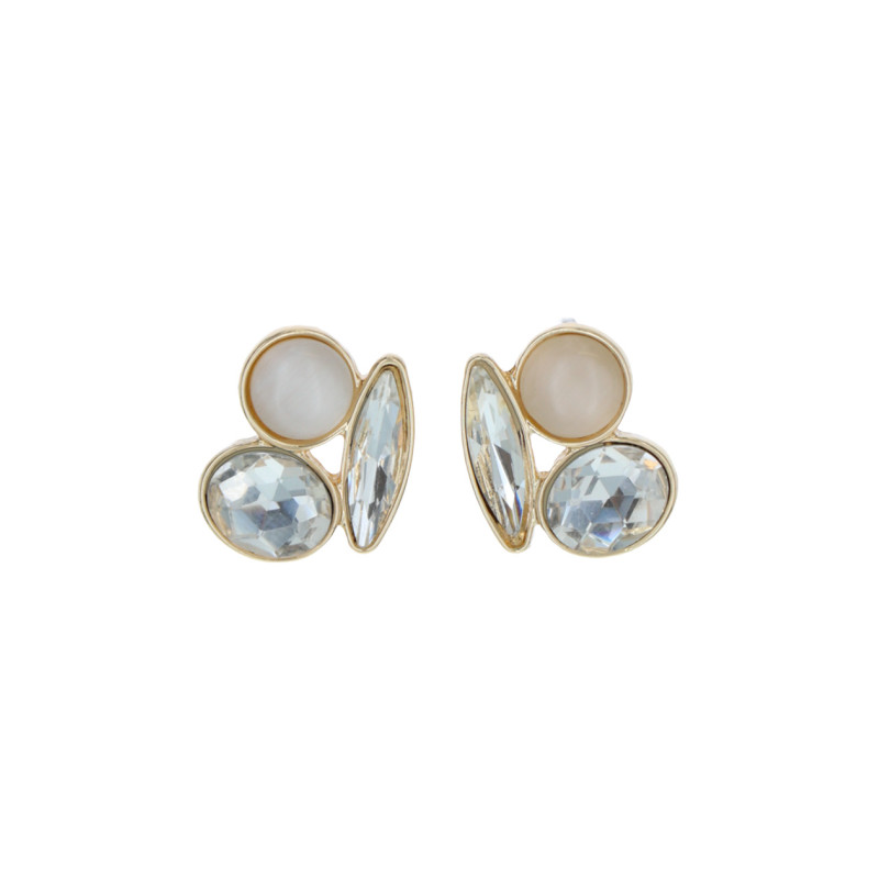 EARRINGS WITH CAT EYE STONE