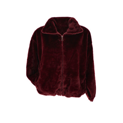FAKE FUR JACKET, CLOSE WITH ZIP AND POCKETS