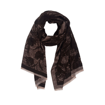 FOULARD TISSÉ AVEC FLEURS
