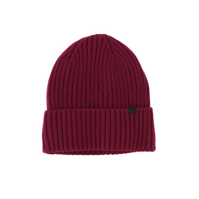 BONNET TRICOTE DE COULEUR UNI AVEC REVERS