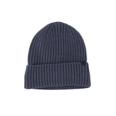 BONNET TRICOTE DE COULEUR UNI AVEC REVERS