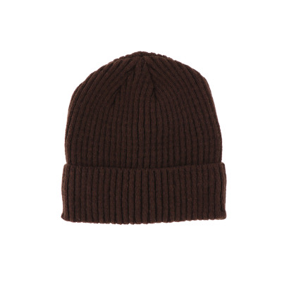 BONNET TRICOTE DE COULEUR UNI AVEC REVERS