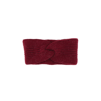 BANDEAU TRICOTE COULEUR UNI, ENTORTILLÉ ET LUREX