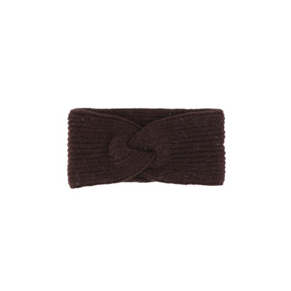 BANDEAU TRICOTE COULEUR UNI, ENTORTILLÉ ET LUREX