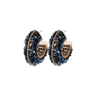 EARRINGS WITH FACETED BEADS