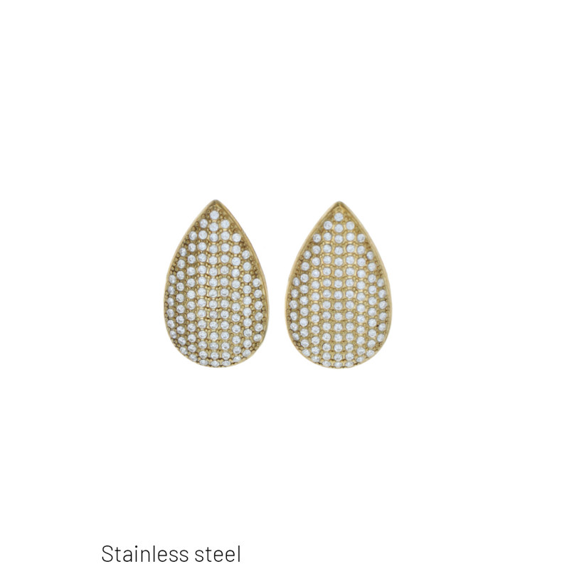 B.O ACIER FORME GOUTTE AVEC STRASS