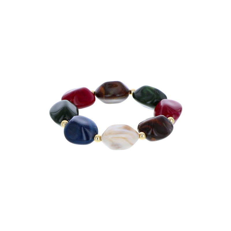BRACELET ÉLASTIQUE AVEC PIERRES FACETTÉES