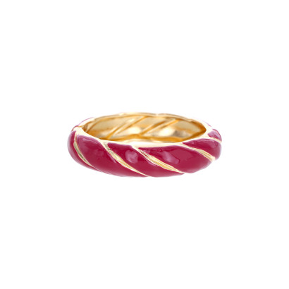 BRACELET JONC EN MÉTAL AVEC ÉPOXY EFFET MARBRE
