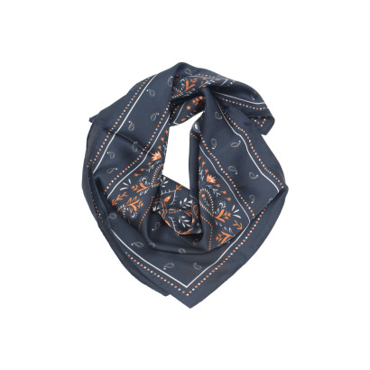 FOULARD CARR EN POLYSILK AVEC MOTIF PAISLEY