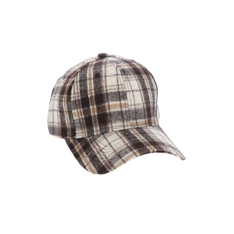 CASQUETTE À MOTIF À CARREAUX