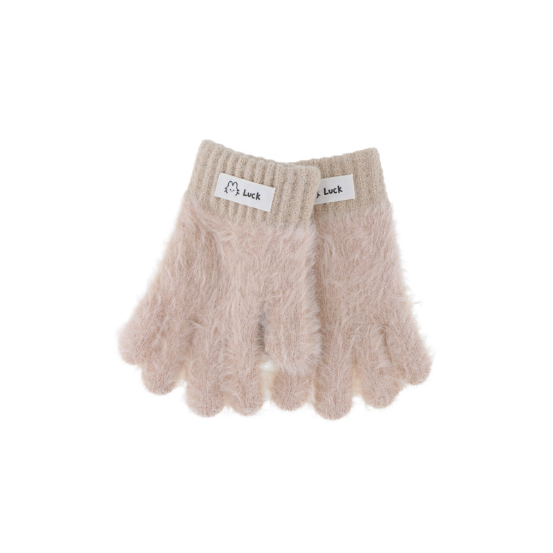 GANTS ENFANT TRICOTES DE COULEUR UNIE