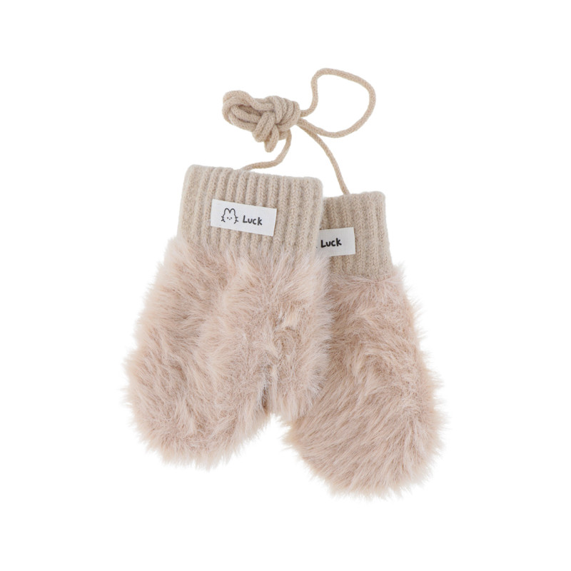 GANTS ENFANT TRICOTES DE COULEUR UNIE