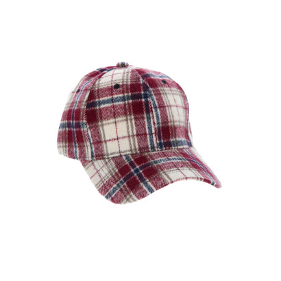 CASQUETTE À MOTIF À CARREAUX