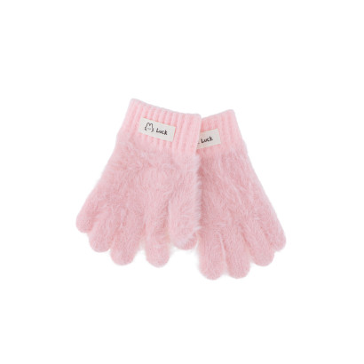 GANTS ENFANT TRICOTES DE COULEUR UNIE