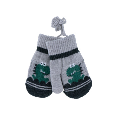GANTS ENFANT TRICOTES AVEC DINOSAURE